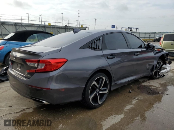 2018 Honda Accord Sedan Sport 1.5T with VIN 1HGCV1F3XJA195186, listed as a Copart auction lot 61652694 with 0 mi miles and Non Repairable. Bid and sale history available at carsss.com. Image 3.