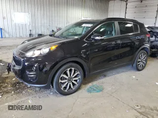 2019 Kia Sportage EX z VIN KNDPNCAC8K7586998, wystawiony jako Copart lot #56505425 z przebiegiem 59 446 mil mil oraz Szkoda całkowita • Salvage title. Historia ofert i sprzedaży dostępna na DreamBid. Obrazek 1.