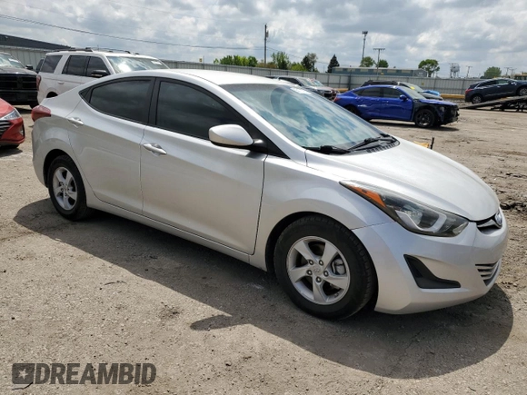 2015 Hyundai Elantra SE z VIN 5NPDH4AE3FH589861, wystawiony jako Copart lot #55177795 z przebiegiem 114 126 mil mil oraz Tytuł czysty. Historia ofert i sprzedaży dostępna na DreamBid. Obrazek 4.