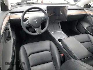 2023 Tesla Model 3 with VIN 5YJ3E1EA8PF683731, listed as a Copart auction lot 48896555 with 19,177 mi miles and Salvage title. Bid and sale history available at DreamBid. Image 8.