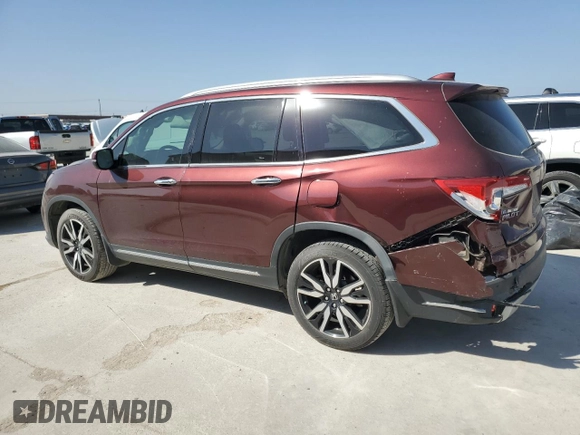 2020 Honda Pilot Touring 8-Passenger with VIN 5FNYF6H99LB006280, listed as a Copart auction lot 48948145 with 36,158 mi miles and Salvage Title. Bid and sale history available at DreamBid. Image 2.