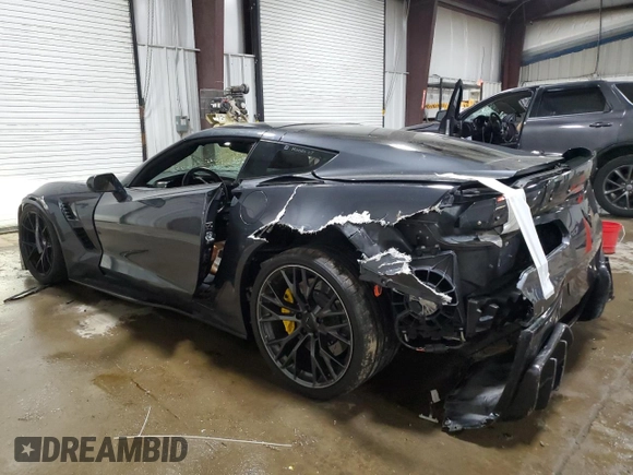 2017 Chevrolet Corvette Grand Sport 2LT with VIN 1G1YY2D72H5118623, listed as a Copart auction lot 57045665 with 23,711 mi miles and Salvage title. Bid and sale history available at DreamBid. Image 2.