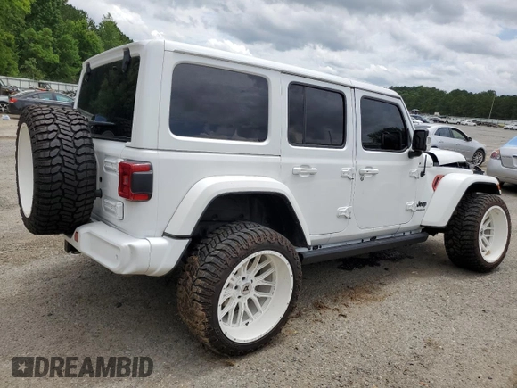2022 Jeep Wrangler Unlimited Sahara with VIN 1C4HJXEN9NW190351, listed as a Copart auction lot 61091015 with 40,794 mi miles and Clean title. Bid and sale history available at DreamBid. Image 3.