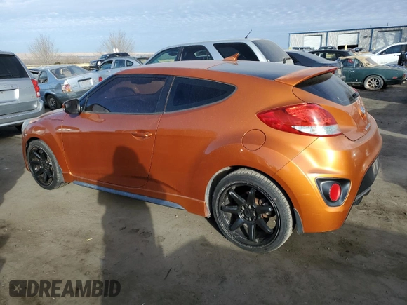 2014 Hyundai Veloster Turbo with VIN KMHTC6AE4EU193525, listed as a Copart auction lot 87126544 with 170,415 mi miles and Clean Title. Bid and sale history available at carsss.com. Image 2.