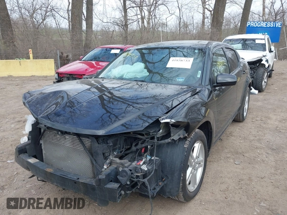 2013 Dodge Avenger SXT with VIN 1C3CDZCG5DN741112, listed as a IAAI auction lot 41838733 with 179,000 mi miles and . Bid and sale history available at carsss.com. Image 17.
