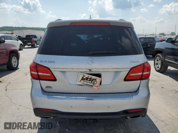 2017 Mercedes-Benz GLS with VIN 4JGDF7DE7HA957600, listed as a Copart auction lot 54724463 with 40,297 mi miles. Bid and sale history available at carsss.com. Image 6.
