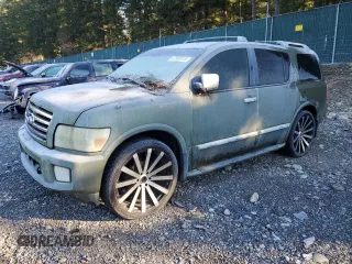 2004 Infiniti QX56 with VIN 5N3AA08C34N801615, listed as a Copart auction lot 42969515 with 0 mi miles and Salvage Title. Bid and sale history available at carsss.com. Image 1.