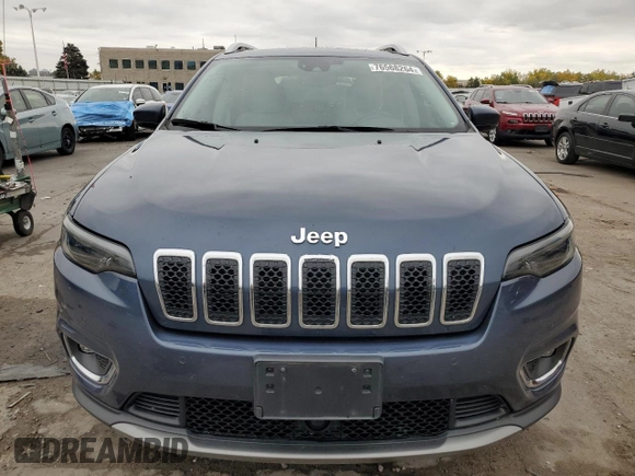 2021 Jeep Cherokee Limited z VIN 1C4PJMDN8MD160957, wystawiony jako Copart lot #76568264 z przebiegiem 38 878 mil mil oraz Szkoda całkowita • Salvage title. Historia ofert i sprzedaży dostępna na DreamBid. Obrazek 5.