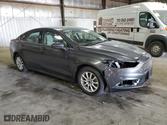 2017 Ford Fusion S with VIN 3FA6P0G76HR163276, listed as a Copart auction lot 50237305 with 18,148 mi miles and Salvage Title. Bid and sale history available at carsss.com. Image 4.