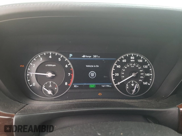 2017 Genesis G90 Premium z VIN KMHG34JA4HU028002, wystawiony jako Copart lot #54210265 z przebiegiem 161 194 mil mil oraz Szkody całkowita. Historia ofert i sprzedaży dostępna na DreamBid. Obrazek 9.