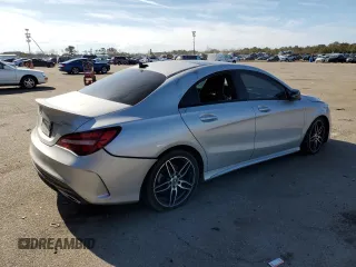2018 Mercedes-Benz CLA 250 with VIN WDDSJ4GB4JN597586, listed as a Copart auction lot 39567173 with 58,189 mi miles and . Bid and sale history available at DreamBid. Image 3.
