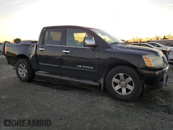2005 Nissan Titan SE with VIN 1N6AA07AX5N533450, listed as a Copart auction lot 87475884 with Not Provided miles and Salvage Title. Bid and sale history available at DreamBid. Image 4.