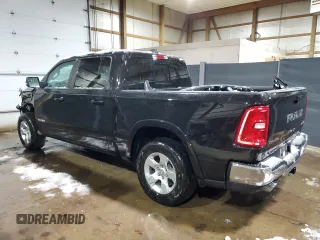 2025 Ram 1500 Big Horn with VIN 1C6SRFFP2SN581701, listed as a Copart auction lot 83298204 with 15,381 mi miles and Clean Title. Bid and sale history available at carsss.com. Image 2.