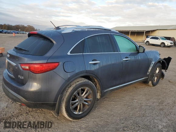 2011 Infiniti FX35 with VIN JN8AS1MW9BM733456, listed as a Copart auction lot 79084084 with 0 mi miles and Salvage Title. Bid and sale history available at carsss.com. Image 3.