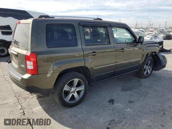 2016 Jeep Patriot Latitude with VIN 1C4NJRFB3GD586468, listed as a Copart auction lot 43583485 with 82,164 mi miles and Salvage Title. Bid and sale history available at carsss.com. Image 3.