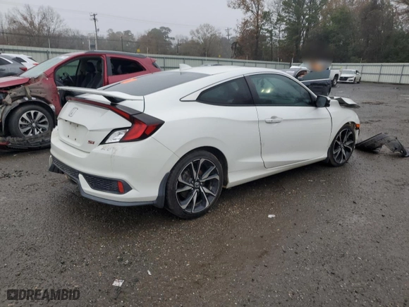 2019 Honda Civic Si Coupe with VIN 2HGFC3A51KH750102, listed as a Copart auction lot 42726255 with NaN miles and Salvage Title. Bid and sale history available at carsss.com. Image 3.