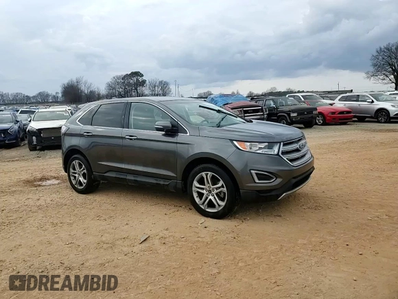 2016 Ford Edge Titanium with VIN 2FMPK3K91GBB13675, listed as a Copart auction lot 44198475 with 129,236 mi miles and Salvage Title. Bid and sale history available at carsss.com. Image 14.