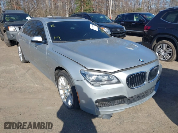 2013 BMW 7 Series 750Li xDrive with VIN WBAYF8C59DD140244, listed as a IAAI auction lot 41754655 with 97,470 mi miles. Bid and sale history available at carsss.com. Image 1.