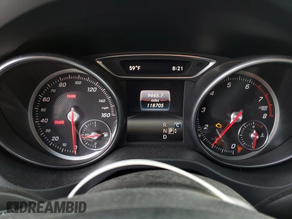 2018 Mercedes-Benz CLA 250 with VIN WDDSJ4EB2JN607907, listed as a Copart auction lot 48658534 with 118,705 mi miles and . Bid and sale history available at DreamBid. Image 9.