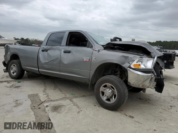 2012 Ram 2500 ST with VIN 3C6UD5HL9CG101059, listed as a Copart auction lot 49768895 with 233,259 mi miles and Salvage title. Bid and sale history available at DreamBid. Image 1.