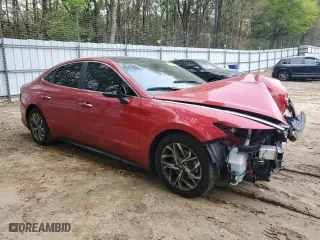 2021 Hyundai Sonata SEL with VIN 5NPEF4JA6MH092629, listed as a Copart auction lot 51381835 with 110,730 mi miles and Salvage Title. Bid and sale history available at carsss.com. Image 4.