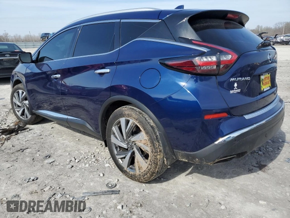 2019 Nissan Murano SL with VIN 5N1AZ2MS5KN165643, listed as a Copart auction lot 46440014 with 34,867 mi miles and Salvage Title. Bid and sale history available at DreamBid. Image 2.