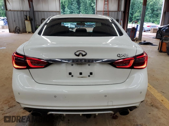 2019 Infiniti Q50 Luxe с VIN JN1EV7APXKM515517, выставлен на аукционе Copart как лот 58381035 с пробегом 125 791 миль миль и Списание • Salvage title. История ставок и продаж доступна на DreamBid. Изображение 6.