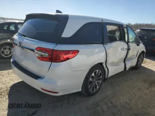 2021 Honda Odyssey EX-L with VIN 5FNRL6H73MB012878, listed as a Copart auction lot 47391225 with 67,843 mi miles and Salvage Title. Bid and sale history available at DreamBid. Image 3.
