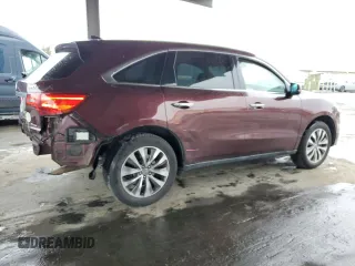 2014 Acura MDX Technology z VIN 5FRYD4H40EB016308, wystawiony jako Copart lot #48473065 z przebiegiem 104 395 mil mil oraz Szkoda całkowita • Salvage title. Historia ofert i sprzedaży dostępna na DreamBid. Obrazek 3.