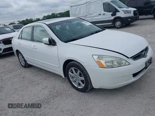 2003 Honda Accord EX z VIN 1HGCM66533A044677, wystawiony jako IAAI lot #42440815 z przebiegiem 188 450 mil mil oraz . Historia ofert i sprzedaży dostępna na DreamBid. Obrazek 1.