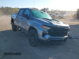 2025 Chevrolet Silverado 1500 with VIN 3GCPKCEK4SG161597, listed as a IAAI auction lot 41833048 with 852 mi miles and . Bid and sale history available at DreamBid. Image 1.