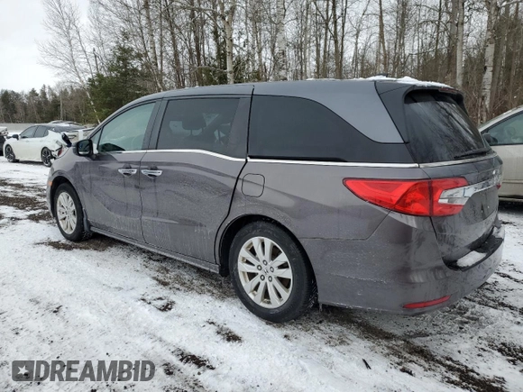 2018 Honda Odyssey EX-L z VIN 5FNRL6H66JB502556, wystawiony jako Copart lot #81995684 z przebiegiem 199 440 mil mil oraz Nie do naprawy • Non repairable. Historia ofert i sprzedaży dostępna na DreamBid. Obrazek 2.