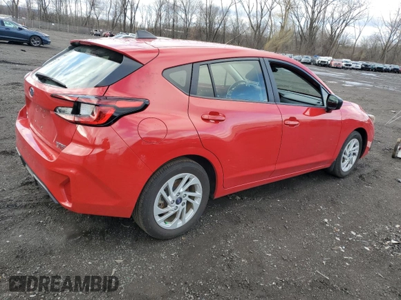 2024 Subaru Impreza with VIN JF1GUABCXR8272219, listed as a Copart auction lot 49239515 with 13,596 mi miles and Salvage Title. Bid and sale history available at carsss.com. Image 3.