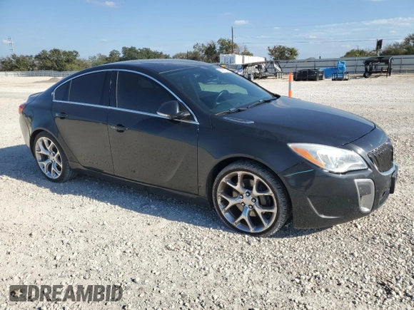 2016 Buick Regal GS with VIN 2G4GU5GX9G9108678, listed as a Copart auction lot 80263184 with 124,256 mi miles and Salvage Title. Bid and sale history available at carsss.com. Image 4.