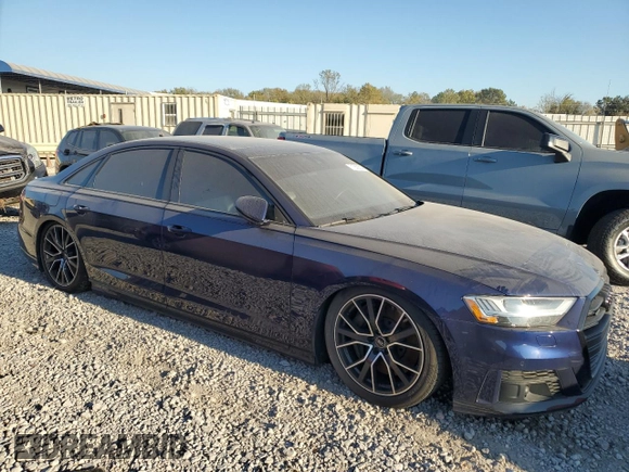 2021 Audi A8 with VIN WAU8EAF85MN015252, listed as a Copart auction lot 71368814 with 31,505 mi miles and Salvage Title. Bid and sale history available at carsss.com. Image 4.