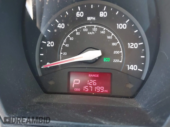 2013 Kia Rio SX with VIN KNADN4A33D6174454, listed as a IAAI auction lot 42032612 with 157,199 mi miles. Bid and sale history available at carsss.com. Image 7.