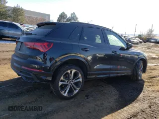 2022 Audi Q3 S line Premium Plus with VIN WA1EECF32N1144025, listed as a Copart auction lot 38752623 with 3,130 mi miles. Bid and sale history available at carsss.com. Image 3.