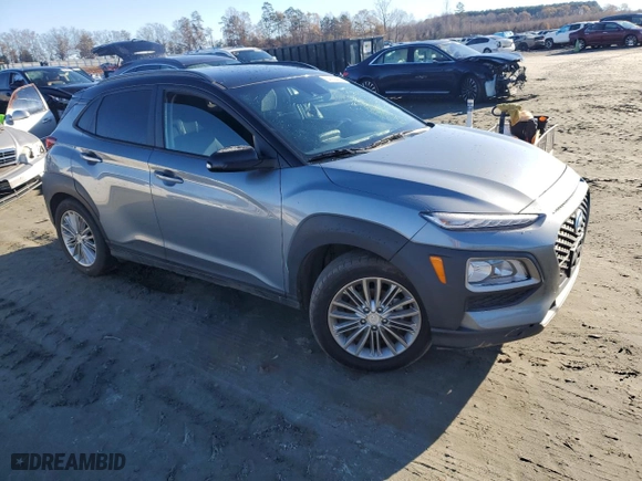 2021 Hyundai Kona SEL with VIN KM8K22AA8MU615752, listed as a Copart auction lot 84789404 with 80,509 mi miles and Salvage Title. Bid and sale history available at carsss.com. Image 4.