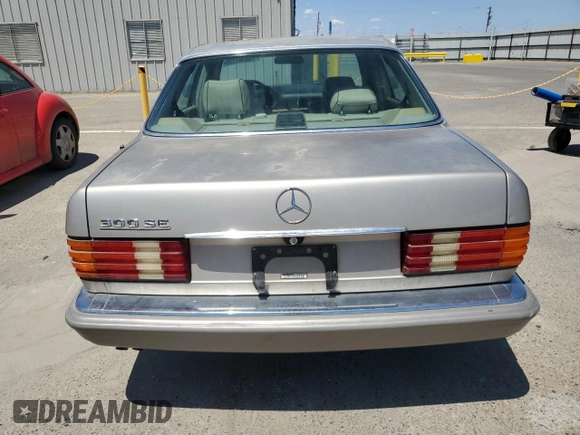 1990 Mercedes-Benz 300 with VIN WDBCA24D1LA529716, listed as a Copart auction lot 56581335 with 122,286 mi miles and Salvage Title. Bid and sale history available at DreamBid. Image 6.