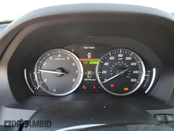 2016 Acura MDX w/Tech with VIN 5FRYD3H43GB015893, listed as a Copart auction lot 89401505 with 125,196 mi miles and Salvage Title. Bid and sale history available at carsss.com. Image 9.