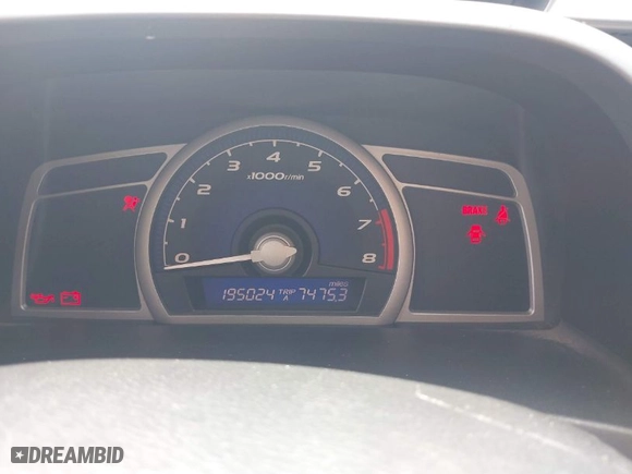 2006 Honda Civic Cpe EX with VIN 2HGFG11826H548720, listed as a IAAI auction lot 42017042 with 195,024 mi miles. Bid and sale history available at carsss.com. Image 7.