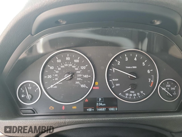 2015 BMW 3 Series 320i with VIN WBA3B1C55FK137286, listed as a Copart auction lot 50580135 with 144,687 mi miles and Non Repairable. Bid and sale history available at carsss.com. Image 9.