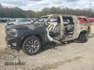 2023 Chevrolet Suburban LT z VIN 1GNSKCKD4PR201563, wystawiony jako Copart lot #81690654 z przebiegiem Nie podano mil oraz Szkoda całkowita • Salvage title. Historia ofert i sprzedaży dostępna na DreamBid. Obrazek 1.