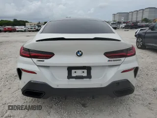 2020 BMW 8 Series M850i with VIN WBAGV8C00LCD38284, listed as a Copart auction lot 60605075 with 57,161 mi miles and Salvage title. Bid and sale history available at DreamBid. Image 6.