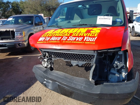 2018 Chevrolet Express Cargo Van with VIN 1GCWGAFP4J1286284, listed as a IAAI auction lot 41640914 with 98,691 mi miles. Bid and sale history available at carsss.com. Image 11.