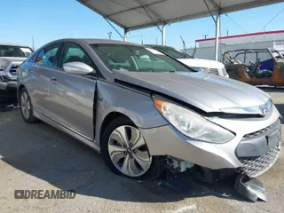 2013 Hyundai Sonata Hybrid with VIN KMHEC4A45DA095642, listed as a IAAI auction lot 41626995 with 183,710 mi miles. Bid and sale history available at carsss.com. Image 1.