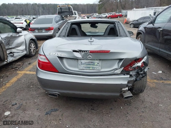 2012 Mercedes-Benz SLK-Class SLK 350 with VIN WDDPK5HA1CF007243, listed as a IAAI auction lot 41313121 with NaN miles. Bid and sale history available at carsss.com. Image 16.