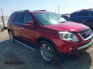 2010 GMC Acadia SLT1 z VIN 1GKLRMED5AJ132158, wystawiony jako IAAI lot #41894967 z przebiegiem 161 895 mil mil oraz . Historia ofert i sprzedaży dostępna na DreamBid. Obrazek 1.