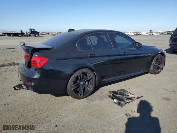 2017 BMW M3 with VIN WBS8M9C50H5G83640, listed as a Copart auction lot 74717884 with NaN miles and Salvage Title. Bid and sale history available at carsss.com. Image 3.