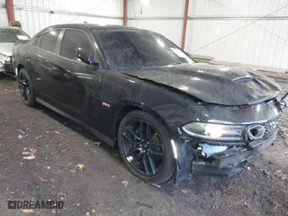 2020 Dodge Charger Scat Pack with VIN 2C3CDXGJ9LH197618, listed as a IAAI auction lot 41902638 with 59,108 mi miles. Bid and sale history available at carsss.com. Image 1.